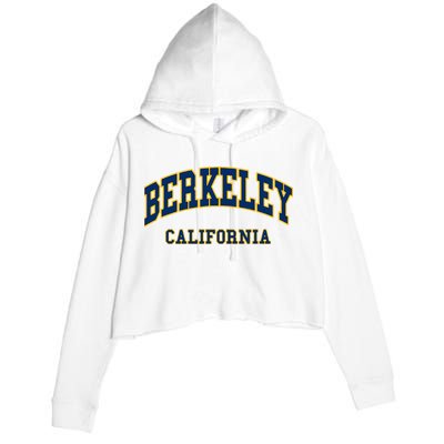 Berkeley California Throwback Design Classic Crop Fleece Hoodie