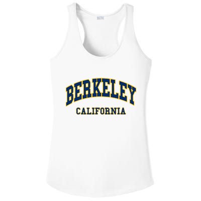 Berkeley California Throwback Design Classic Ladies PosiCharge Competitor Racerback Tank