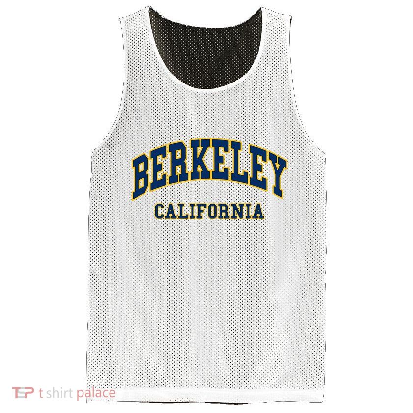 Berkeley California Throwback Design Classic Mesh Reversible Basketball Jersey Tank
