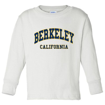 Berkeley California Throwback Design Classic Toddler Long Sleeve Shirt
