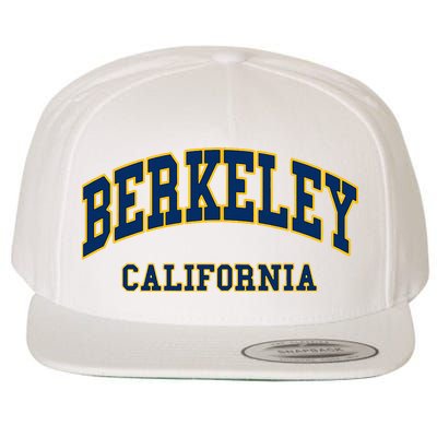 Berkeley California Throwback Design Classic Wool Snapback Cap