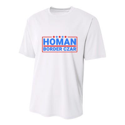 Border Czar Tom Homan Maga Support Youth Performance Sprint T-Shirt