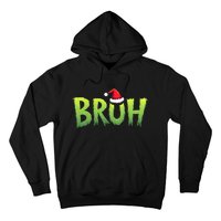 Bruh Christmas Teens Funny Christmas Humor Meme Hoodie