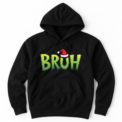 Bruh Christmas Teens Funny Christmas Humor Meme Hoodie