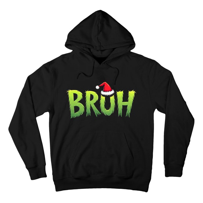 Bruh Christmas Teens Funny Christmas Humor Meme Hoodie