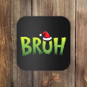 Bruh Christmas Teens Funny Christmas Humor Meme Coaster