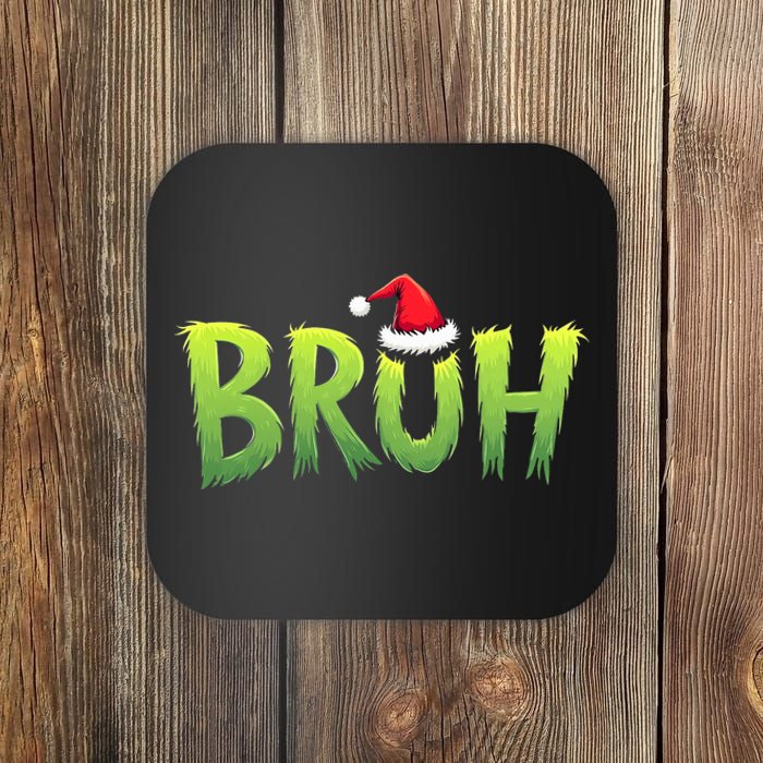 Bruh Christmas Teens Funny Christmas Humor Meme Coaster