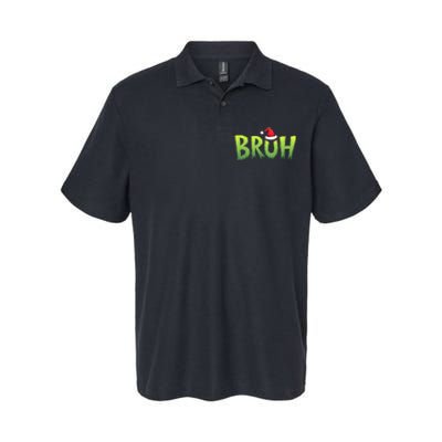 Bruh Christmas Teens Funny Christmas Humor Meme Softstyle Adult Sport Polo