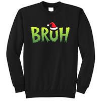 Bruh Christmas Teens Funny Christmas Humor Meme Tall Sweatshirt