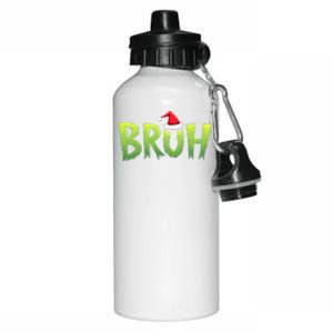 Bruh Christmas Teens Funny Christmas Humor Meme Aluminum Water Bottle