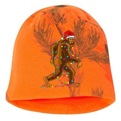 Bigfoot Christmas Tree Lights Xmas Funny Sasquatch Lovers Kati - Camo Knit Beanie