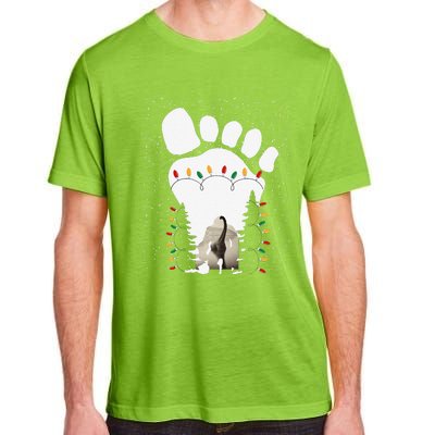 Bigfoot Christmas Tree Lights Sasquatch Loch Ness Nessie Pj Adult ChromaSoft Performance T-Shirt