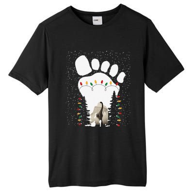 Bigfoot Christmas Tree Lights Sasquatch Loch Ness Nessie Pj Tall Fusion ChromaSoft Performance T-Shirt