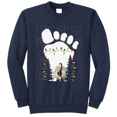 Bigfoot Christmas Tree Lights Sasquatch Loch Ness Nessie Pj Sweatshirt