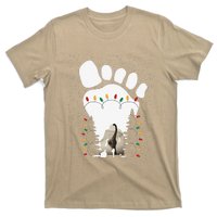 Bigfoot Christmas Tree Lights Sasquatch Loch Ness Nessie Pj T-Shirt