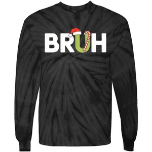 Bruh Christmas Teens Boy Funny Christmas Tie-Dye Long Sleeve Shirt