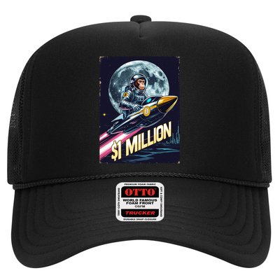 Bitcoin Cryptocurrency Trader HODL BTC Millionaire Trucker Hat