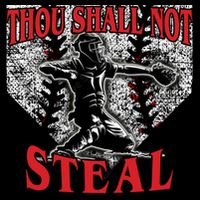 Baseball Catcher Thou Shall Not Steal Home Plate Gift Doggie Tank