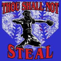 Baseball Catcher Thou Shall Not Steal Home Plate Gift Kids T-Shirt
