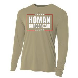 Border Czar Tom Homan Trump President Elect Maga Support Cooling Performance Long Sleeve Crew