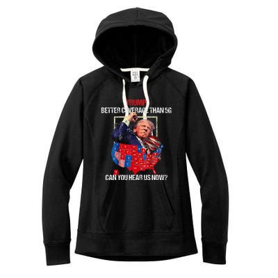 Better Coverage Than 5g Can You Hear Us Now Women's Fleece Hoodie