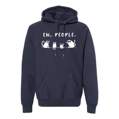 Black Cat Team Ew People Premium Hoodie