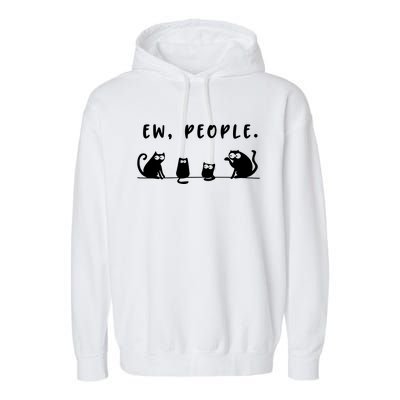 Black Cat Team Ew People Garment-Dyed Fleece Hoodie