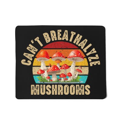 Breathalyzer Chemical Test Funny CanT Breathalyze Mushrooms Mousepad