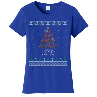 Basketball Christmas Tree Xmas Gift For Basketball Players Gift Women's T-Shirt