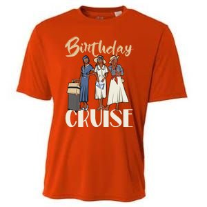 Birthday Cruise Trip For Black Melanin Cute Gift Cooling Performance Crew T-Shirt