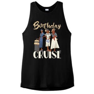 Birthday Cruise Trip For Black Melanin Cute Gift Ladies PosiCharge Tri-Blend Wicking Tank