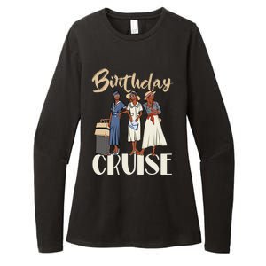 Birthday Cruise Trip For Black Melanin Cute Gift Womens CVC Long Sleeve Shirt