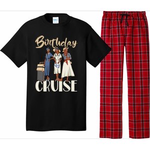 Birthday Cruise Trip For Black Melanin Cute Gift Pajama Set