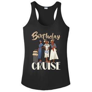 Birthday Cruise Trip For Black Melanin Cute Gift Ladies PosiCharge Competitor Racerback Tank