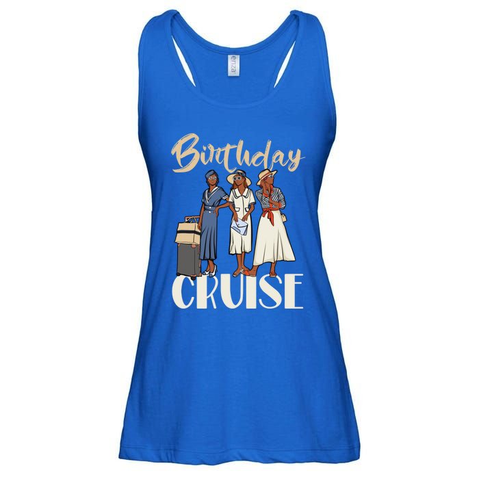 Birthday Cruise Trip For Black Melanin Cute Gift Ladies Essential Flowy Tank