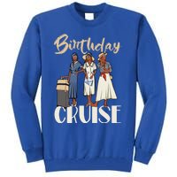 Birthday Cruise Trip For Black Melanin Cute Gift Tall Sweatshirt