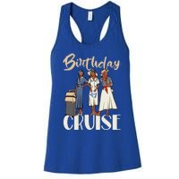 Birthday Cruise Trip For Black Melanin Cute Gift Women's Racerback Tank