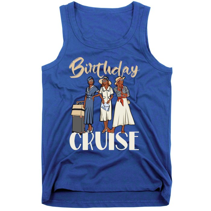 Birthday Cruise Trip For Black Melanin Cute Gift Tank Top