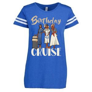 Birthday Cruise Trip For Black Melanin Cute Gift Enza Ladies Jersey Football T-Shirt