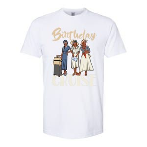 Birthday Cruise Trip For Black Melanin Cute Gift Softstyle CVC T-Shirt