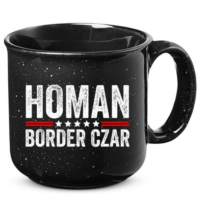 Border Czar Tom Homan Trump President Election Maga Support 15oz Campfire Ceramic Mug