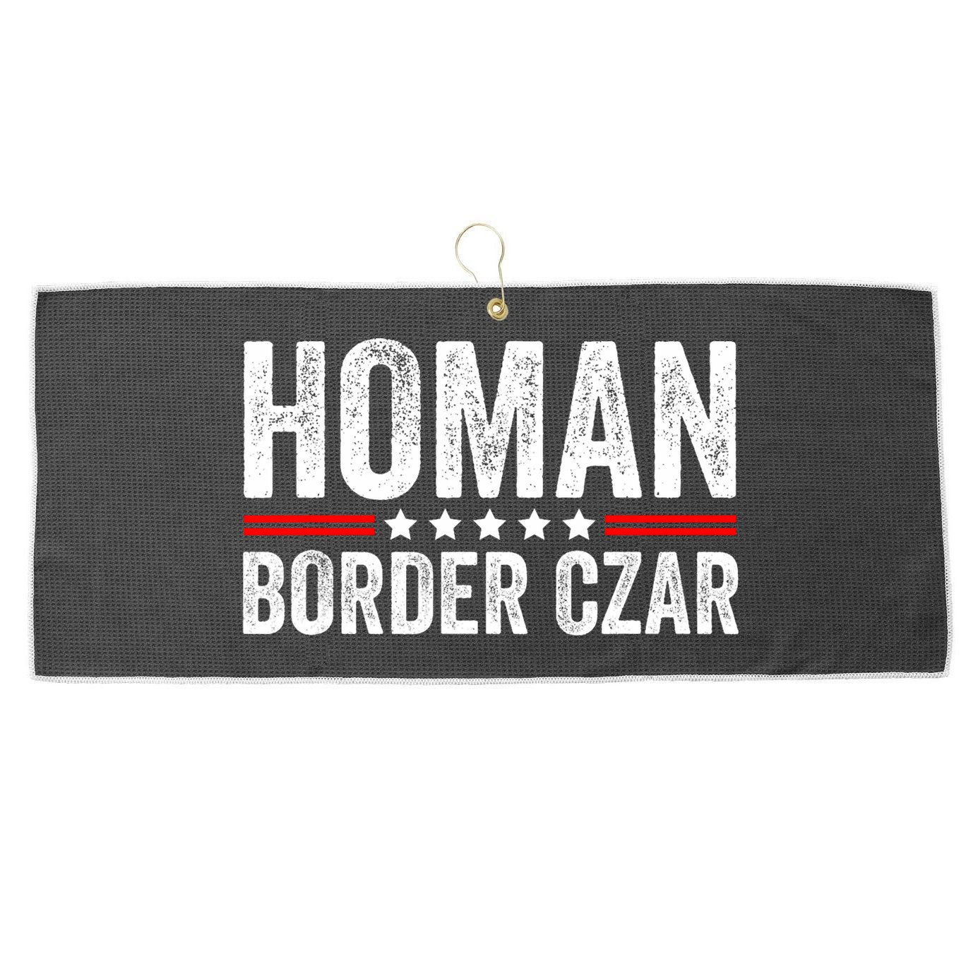 Border Czar Tom Homan Trump President Election Maga Support Large Microfiber Waffle Golf Towel