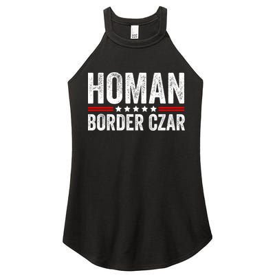 Border Czar Tom Homan Trump President Election Maga Support Women's Perfect Tri Rocker Tank