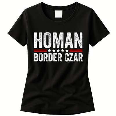 Border Czar Tom Homan Trump President Election Maga Support Womens T-Shirt