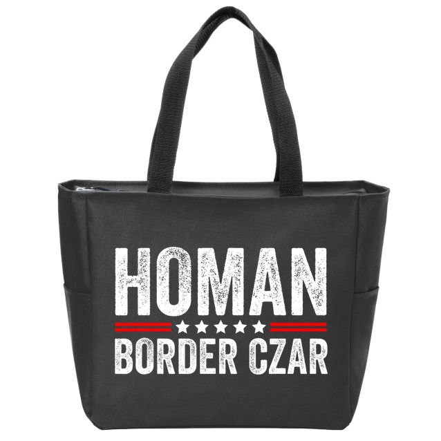 Border Czar Tom Homan Trump President Election Maga Support Zip Tote Bag