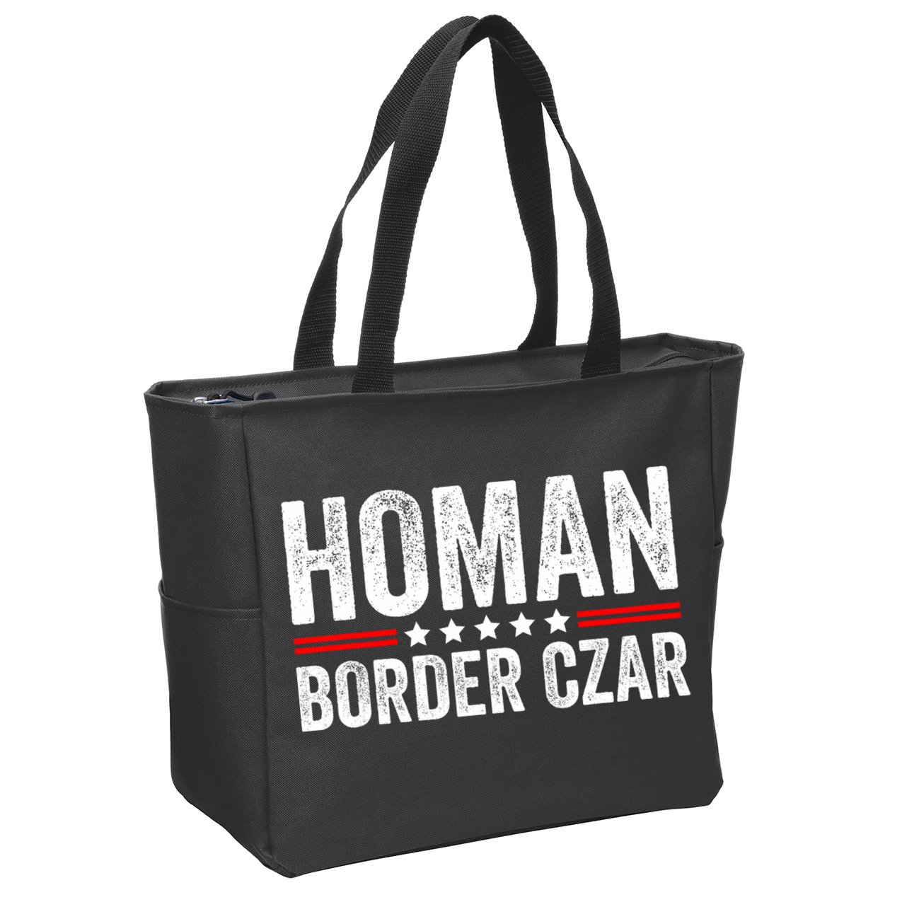Border Czar Tom Homan Trump President Election Maga Support Zip Tote Bag