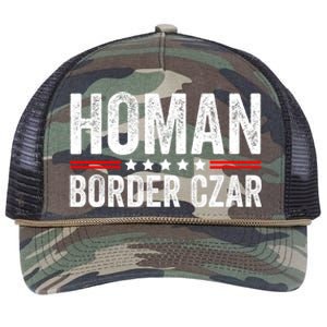 Border Czar Tom Homan Trump President Election Maga Support Retro Rope Trucker Hat Cap