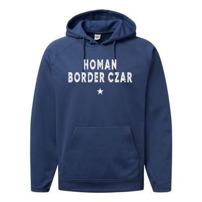 Border Czar Tom Homan Trump President 47 Maga Support Performance Fleece Hoodie