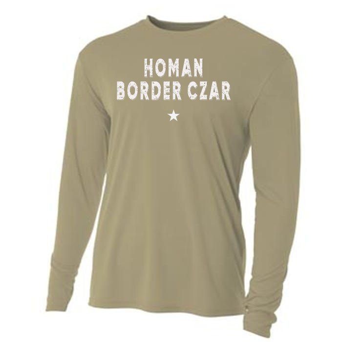 Border Czar Tom Homan Trump President 47 Maga Support Cooling Performance Long Sleeve Crew