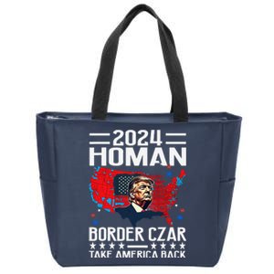 Border Czar Tom Homan Trump President Elect Maga Support Zip Tote Bag